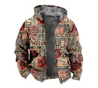 SRZYMJ Braun Winterjacke Herren Daunenjacke mit Kapuze Warm Jacke Leichte Steppjacke Winter Jacken Bequeme Kapuzenjacke Casual Jacket Basic Übergangsjacke Outdoor Softshelljacke Mantel