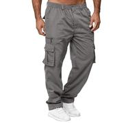 SRZYMJ Cargohose Herren Arbeitslatzhose Herren Hosen Herren Schwarz Locker Sommerhose Herren Trousers for Men Winter Warme Strumpfhose Dunkelgrau Outdoorhose Hose Herren Beige XXL