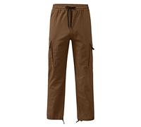SRZYMJ Cargohose Herren Baggy Shorts Sporthose Kurz Baumwolle Knielang Jogginghose Mit Reißverschluss Herren Sporthosen Lang Stoffhose Business Kaffee Arbeitshos Herren Kurz Baumwolle XXL