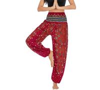 SRZYMJ Damen Leinenhose Freizeithose Damen Kurzgröße Sommerhose Damen Lang Pumphose Damen Sommer Baumwollhose Bunt Cargo Jeans Damen Bikini Hose Damen