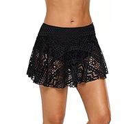 SRZYMJ Damen Racerback Swim Top Bikini Oberteil Schnell Trocknend Padded Swimsuit Bikini Oberteil Schwarz Bikini Top Damen Bikini Tanga Damen Schwarz-b XL （Nur Tankini Oberteil oder Badeshorts