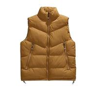 SRZYMJ Damen Weste Kurze Ärmellose Jacke Warme Steppweste ohne Kapuze Daunenweste Winter Frühling Stehkragen, Gesteppt, Leicht Lightweight Winter Jacket, Winter Vest, Down Jacket, Coats
