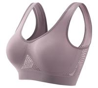 SRZYMJ Dunkelgrau BH Damen ohne Bügel Push Up BH Set Frauen Klassische BH mit verstellbarem Träger Damen Atmungsaktiver Bequem BHS Set Sport-BHS Trainings-BH für Alltag Yoga Fitness Sport 4XL