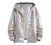 SRZYMJ Grey Herren Trenchcoat Einreihig Lang Mantel Leichter Revers Herbst Winter Jacke Übergangsjacke Windbreaker Herren Mit Reißverschluss Winterjacken Herren Fahrrad Regenjacke Atmungsaktiv 7XL