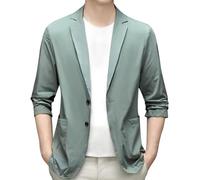 SRZYMJ Grün Herren Freizeit Sakko Sportlich Regular Fit Blazer Business Anzugjacke EIN Knopf Roter Anzug Herren Sakko Herren Slim Fit Anzughemd Herren Leichte Regenjacke Tshirt Herren Oversized M