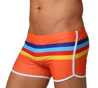 SRZYMJ Herren Badehose Kurz Eng Tanga Sexy Badehosen Herren Badehose Kurz Stretch Orange MTB Shorts Leinenhose Herren Schwarz Kurz Vintage Shorts Herren Laufhose Kurz Herren
