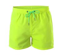 SRZYMJ Herren Badehose Kurz Slip Trachten Badehose Herren Badehose Herren 4XL Stretch Gelb Kurze Hosen Herren Sommer Jeans XXL Boxershorts Weihnachten Männer