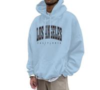 SRZYMJ Herren Hoodie, Kapuzenpullover Herren Schlichter Vintage Pullover mit Kapuze Casual Sweatshirt Classic Farbabstimmung Männer Hoody Sportshirt Ohne Arm Winterjacke Kurzer Pullover BU2 L