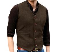SRZYMJ Herren-Pailletten-Weste-Set, V-Ausschnitt, glänzende Weste, Fliege, Set, Abschlussball, Party, Smoking, Hochzeit, für Herren, Kleid, Anzugweste, S-3XL Weihnachtsbaum Weihnachten Vest Gilet