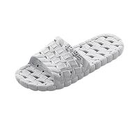 SRZYMJ Herren-Zehentrenner Grey Unisex Flip Flops Zehentrenner Comfy Rutschsicher Hausschuhe Pantoletten Sommer Beach Sandalen Outdoor Surfen Badelatschen Plateau Sandalen Slipper Zehensandalen 45