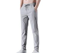 SRZYMJ Hose Herren Cargo Freizeithosegröße Jogginghosegröße 23 Outdoorhose Zip Off Cargo Cargohose Chino Hose Stoffhose Trainingshose Sporthose Knielang Trekkinghose Lederhose Grey 4XL