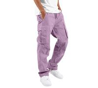SRZYMJ Jogginghose Herren Shorts Herren Jeans Lederhose Herren Übergröße Anzughose Herren Beige Herren Jogginghose Kurz Jogging Herren Hose Lila Outdoorhose Sommer Hose Herren XL