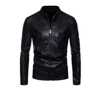 SRZYMJ Lederjacke Herren Schwarz Lederjacke Herren Schwarz Echtleder Bomberjacke Herren Schwarz Winter Oversize Shirt Flanell Jacke Herren Regenjacke Faltbar M Hoodie Oversized