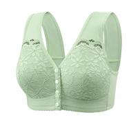 SRZYMJ Light Grün BHS Damen Ohne Bügel Push Up BH Set Frauen Sexy Bustier Crop Top Sport-BHS Trainings-BH mit verstellbarem für Alltag Yoga Fitness Sport Outdoor Schutzende Sport-BHS 48