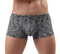 SRZYMJ Männer Boxershorts Herren Unterhosen Retroshorts Für Herren Boxershorts aus Bambusfaser, Unterwäsche für Herren, Bambusfaser-Boxershorts, Boxershorts aus Eisseiden Schwarz