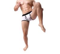 SRZYMJ Männer Boxershorts Herren Unterhosen Retroshorts Für Herren Boxershorts Herren Pack Sommer Kühler Sinn Nahtlose Herren-Boxershorts Schnell Trocknende Männer Boxershorts Unterhosen Weiß XL