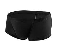 SRZYMJ Männer Boxershorts Herren Unterhosen Retroshorts Herren Boxershorts Herren Baumwolle Retroshorts Unterhosen Low Rise Slip Boxer Brief Männer Unterwäsche für den Alltag Schwarz S