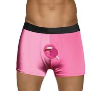 SRZYMJ Männer Boxershorts Unterhosen Männer Herren Retroshorts Boxershorts Herren Pack Sommer Kühler Sinn Nahtlose Herren-Boxershorts Schnell Trocknende Männer Boxershorts Unterhosen Rosa M