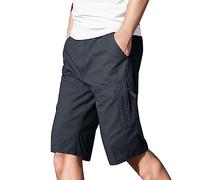 SRZYMJ Männer Kurze Hose Leinenshorts Unterhosen Herren Lang Locker Kurze Jeans Herren Chino Hosen Jogginhose Jogginghose Herren 4XL Schwarz Hosen Herren Kurz Leinen 6XL