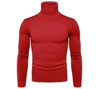 SRZYMJ Male Strickpullover RD2 Winterpullover Herren Pullover Rundhals Gestreifter Kontrast Feinstrick Pullover Basic Strickpullover Freizeitpullover Klassischer Langarmshirt Sweater XL