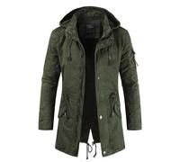 SRZYMJ Mantel Herren Leicht Wintermantel Lang Warm Übergangsjacke Herbst Outdoorjacke Atmungsaktiv Jacke Schwarz Softshelljacke Steppweste Leicht Funktionsjacke Parka Sportjacke Freizeitjacke