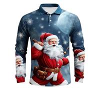 SRZYMJ Poloshirt Herren Langarm Klassisches Polohemd Slim Fit Regular Tennis T-Shirt Basic T-Shirt Ärmel Hemd Polos Herren T Shirt Langarm Herren Blau Braun Hemd Langarm XL