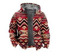 SRZYMJ Rot Herren Jacke Daunenjacke Hooded Puffer Jacket Winterjacke, Steppjacke gefüttert mit abnehmbarer Kapuze in vielen Farben, Größen Winterjacke Mit Fellkapuze Sweatshirts Jacke Windjacke
