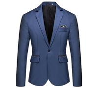 SRZYMJ Sakko Herren Sportlich & Modern - leicht tailliert - als Jackett oder Blazer Herren Sakko Slim Fit Anzug Herren Blau Slim Fit Anzugjacke Herren Windbreaker Wasserdicht Bomberjacke Hemd