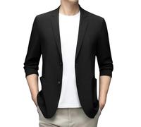 SRZYMJ Schwarz Herren Anzugjacke Sakko Sportlich Freizeit Blazer Regular Fit Männer Anzug EIN Knopf Business Cord-Blazer Für Herren Outdoor Jacken Für Herren Tshirt Herren Sommer Mit Spruch 7XL