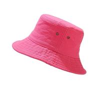 SRZYMJ Sonnenhüte Für Damen Sonnenhut Damen Lila Fischerhut Rosa Sonnenhut Damen Wandern Sommerhut Damen Fischerhut Herren Sonnenhut Herren Strohhut Hot Rosa