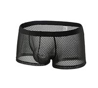 SRZYMJ String Tanga Männer Sexy Unterwäsche Für Mann Thong Herren Latex Hose Jockstrap Unterhosen Herrenstring Herren-Strings Bikini Badehose Erotisch Gay Reizwäsche Sex G Stringbody Schwarz L