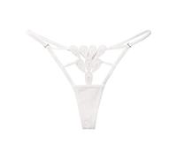 SRZYMJ Tangas Damen Spitze Unterwäsche Baumwolle Große Größen Tangas High Waist Strings Panties Cotton Unterhosen Spitze Tanga Hipsters Baumwolle Bikinislip Brazilian Style Slips Baumwolle