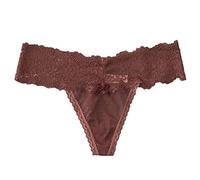 SRZYMJ Unterhosen Damen Seamless Slips Damen Spitze Brazilian Slip Damen Nahtlose Unterwäsche Frauen Sexy Set Eiscreme-Textur Damen Slips Braun Unterwäsche Panties Hipsters Unterhosen Einheitsgröße