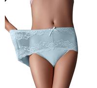 SRZYMJ Unterhosen Damen Set Brazilian Seamless Panties Unterwäsche Unterwäsche Baumwolle Große Größen Taillenslip 10Er Pack Tangas Spitze Pink Slip Sexy Im Schritt Offen Strings 10Er Pack Hellblau