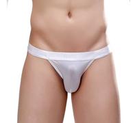 SRZYMJ Unterhosen Herren Baumwolle Slips Strings & Tangas Für Herren Baumwolle Underwear Boxershorts Herren Langes Bein Shortys Baumwolle Herren ThermoUnterwäsche Herren Hose Retroshorts Herren Weiß L