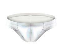 SRZYMJ Unterhosen Herren Baumwolle Slips Strings & Tangas Sexy Underwear Unterhosen Herren Boxershorts Baumwolle Shorts Baumwolle Seitentaschen Shorts Herren Unterwäsche Herren Retroshorts Weiß M