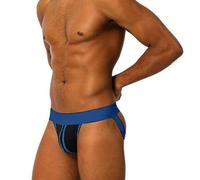 SRZYMJ Unterhosen Herren Baumwolle Slips Strings Weiß Underwear Baumwoll Boxershorts Herren Shorts Baumwolle Herren Seitentaschen Shorts Herren Unterwäsche Herren Retroshorts Blau M