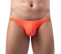 SRZYMJ Unterhosen Herren Baumwolle Slips Strings Weiß Underwear Herren Unterhosen Boxershorts Shortys Shorts Herren Unterwäsche Retroshorts FüR Herren Orange L
