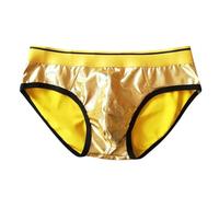 SRZYMJ Unterhosen Herren Baumwolle Slips Underwear Shortys Baumwolle Strings & Tangas Für Herren Baumwolle ThermoUnterwäsche Herren Hose Retroshorts FüR Herren Boxershorts Herren Langes Bein Gold XXL