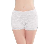 SRZYMJ Unterhosen Panty Mit Spitze Baumwolle Seamless Panties & Hipsters Nahtlos Unterwäsche Frauen Sexy Rot Taillenslip Seamless Tangas Baumwolle Mit Spitze Slips Polyamid Und Elasthan Strings Weiß