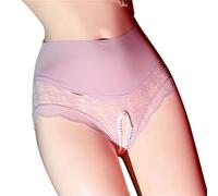SRZYMJ Unterwäsche Baumwolle Große Größen Baumwolle Pantys Unterhosen Hohe Taille Microfaser Panties Spitze Panties & Hipsters Weiß Taillenslip Hoher Beinausschnitt Tangas Weiß Slips Strings