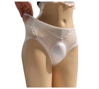 SRZYMJ Unterwäsche Set Hohe Taille Baumwolle Spitze Tangas Spitze Hautfarben Strings & Tangas Weiß Panties Spitze Unterhosen Hipsters Baumwolle Taillenslip Damen Große Größen Slips Damen Große Größen