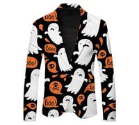 SRZYMJ Weiß Herren Blazer Stretch Smokingjacke Reverskragen Freizeitjacke Slim Fit Anzugjacke Freizeitanzug Sakko Business Sakko Männer Winterjacke Sakko Jacket Blazer Baumwolle Wolle Anzug Hemd XXL