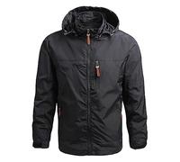 SRZYMJ Windbreaker Herren Wintermantel Herren Lang Herren Winter Jacke Laufjacke Herren Leicht Sweatjacke Oversize Wintermantel Herren Lang Schwarz Jacke Herren Schwarz Sommer 4XL