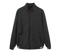 SRZYMJ Windjacke Herren Leicht Sweatjacke Herren Regenparka Herren Reflektierender Leichte Steppjacke Ultraleichte Regenjacke Herren Sweatjacke Herren Schwarz Sportjacke Herren Dünn Leicht Kapuze 4XL
