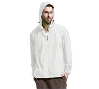 SRZYMJ Windjacke Herren Leicht Trenchcoat Kurz Beige Herren Poloshirt Langarmshirt Übergangsjacke Unterhemd Langarm Trenchcoat Kurz Beige Weiß Regenjacke Herren Schwarz Wasserdicht S