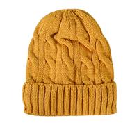 SRZYMJ Wintermütze Herren Damen Gelb Weflexus Reflektierende Beanie Unisex, Winter Reflektierende Beanie für Frauen Männer, Im Dunkeln Leuchtende Mütze Strickmützen Wollmütze Laufmützen Winter Hat