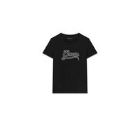 GUESS Regular Fit T-Shirt aus reiner Baumwolle mit Logo-Motiv in Black, Größe XS