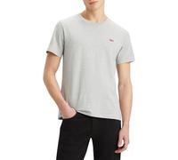 T-Shirt LEVI'S "ORIGINAL HM TEE", Jungen, Gr. XXL, grau (mid tone grau heather jersey), Jersey, Obermaterial: 100% Baumwolle, normal hüftbedeckend, Rundhals, Rippbündchen, Shirts T-Shirt, mit Logo Pri