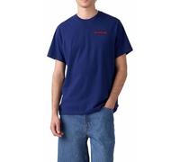 Ss Relaxed Fit Tee Ssnl Serif 6 Blue Dep